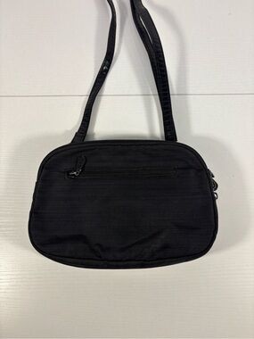 MultiSac Black Nylon Crossbody Bag Organizer Travel Purse Multi Pocket